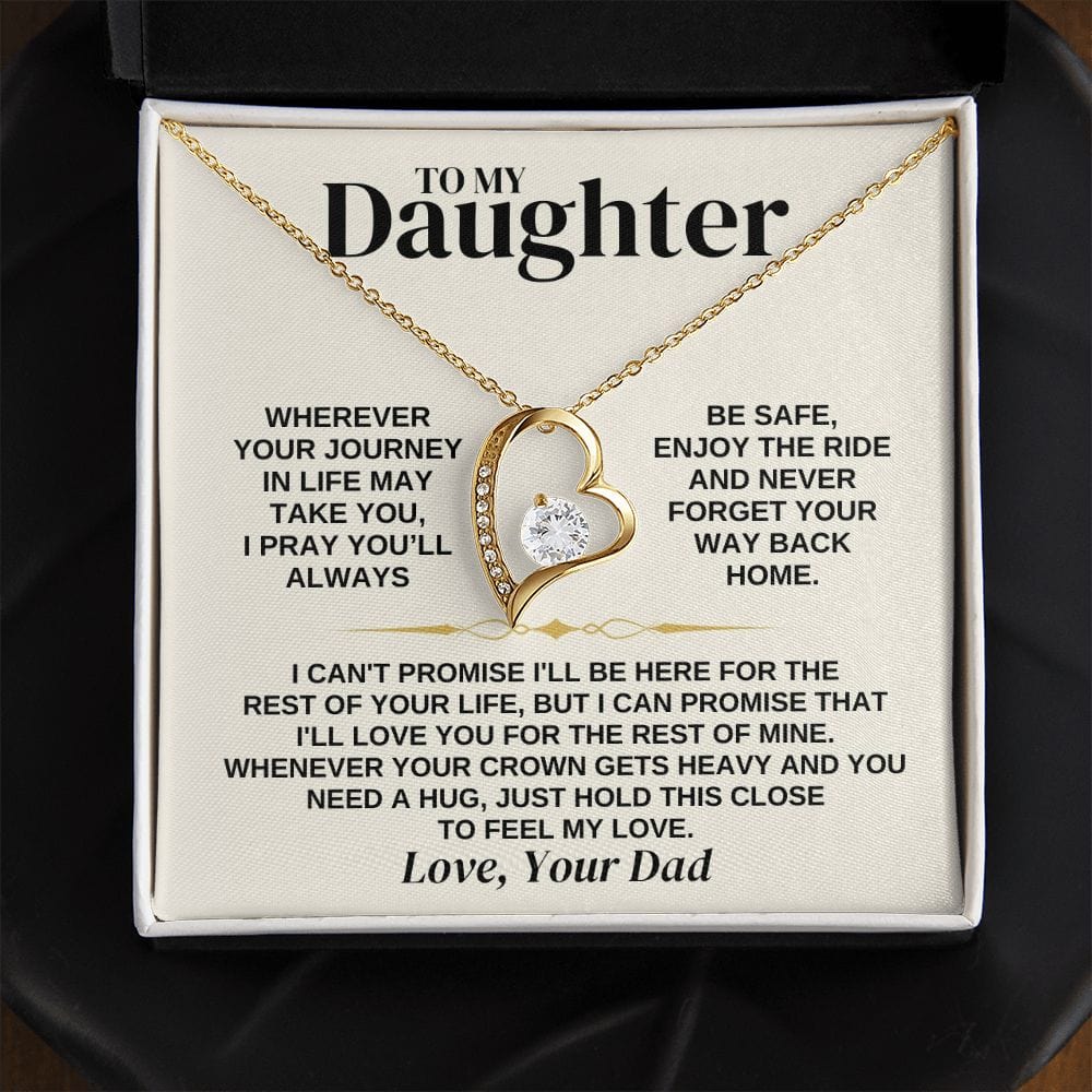 Jewelry To My Daughter - Love Dad - Necklace Gift Set - SS308