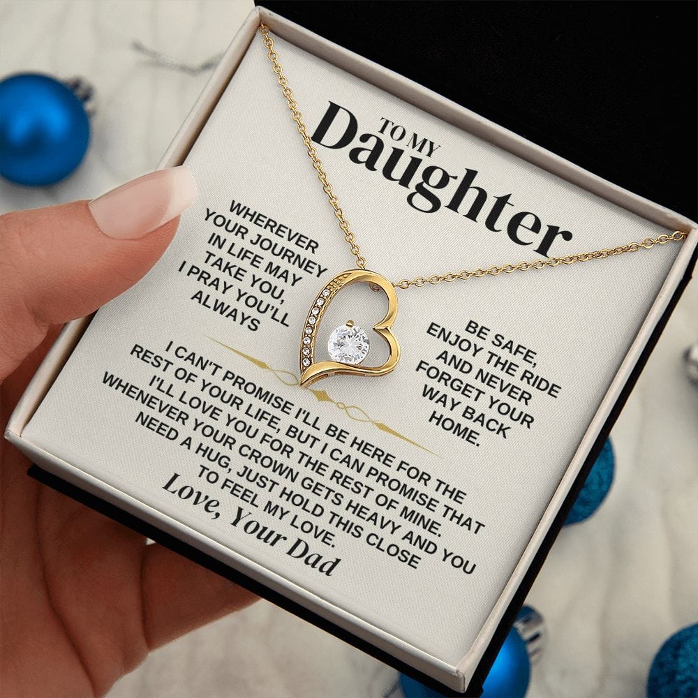 Jewelry To My Daughter - Love Dad - Necklace Gift Set - SS308