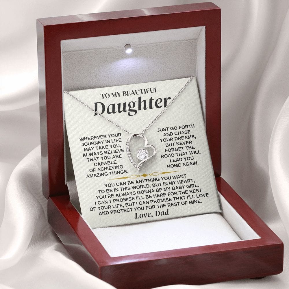 Jewelry To My Daughter - Love Dad - Necklace Gift Set - SS324D