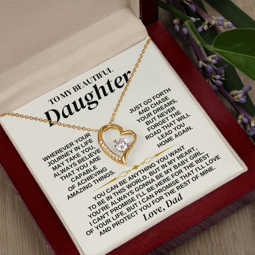 Jewelry To My Daughter - Love Dad - Necklace Gift Set - SS324D