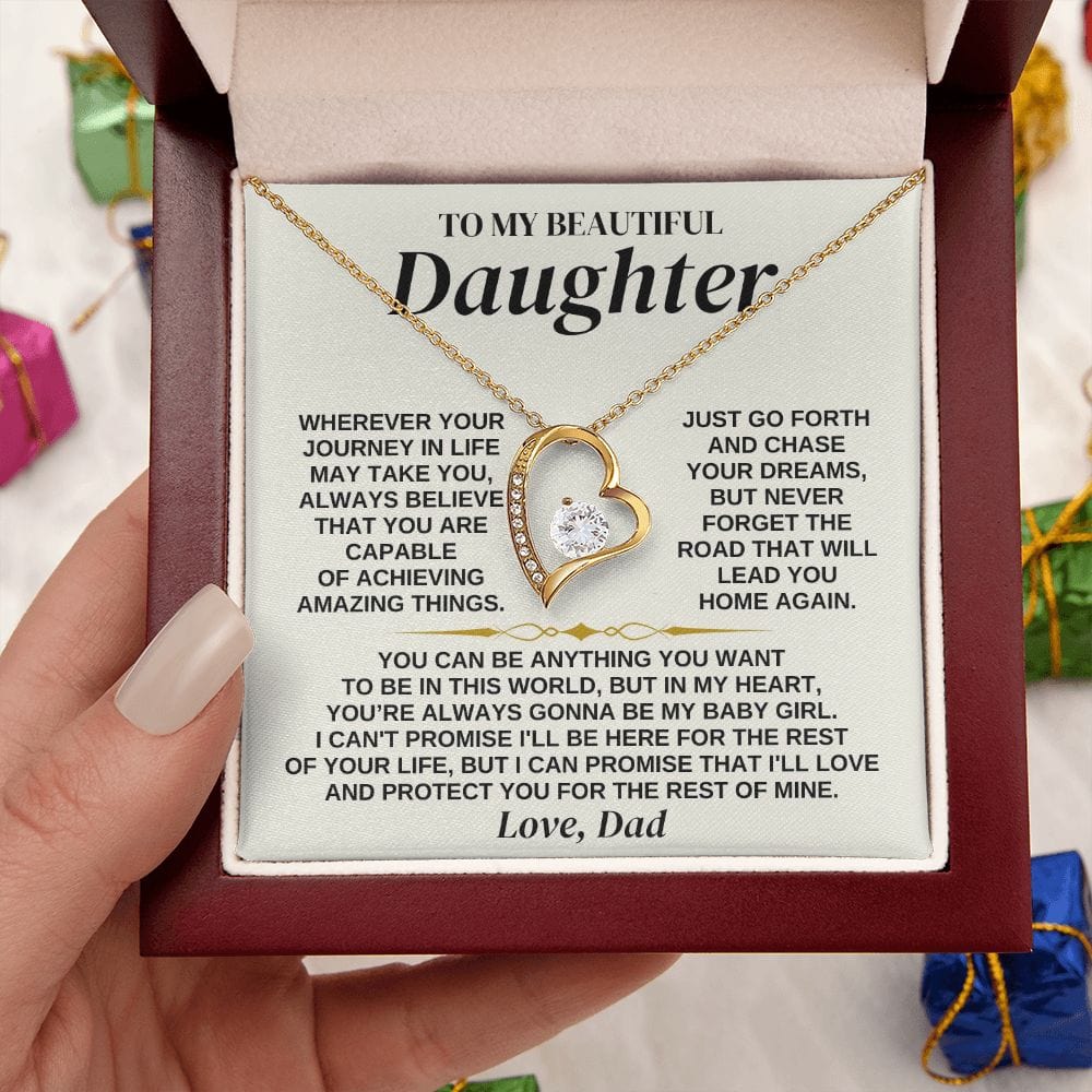Jewelry To My Daughter - Love Dad - Necklace Gift Set - SS324D