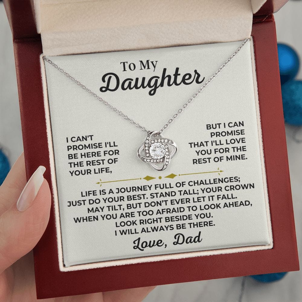 Jewelry To My Daughter - Love Dad - Stand Tall - Love Knot Gift Set - SS426V2D