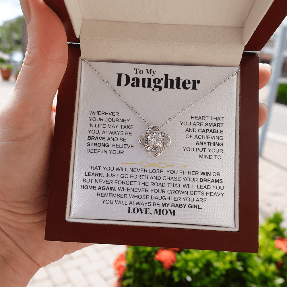 Jewelry To My Daughter - Love Knot Gift Set - From Mom - SS204LKM