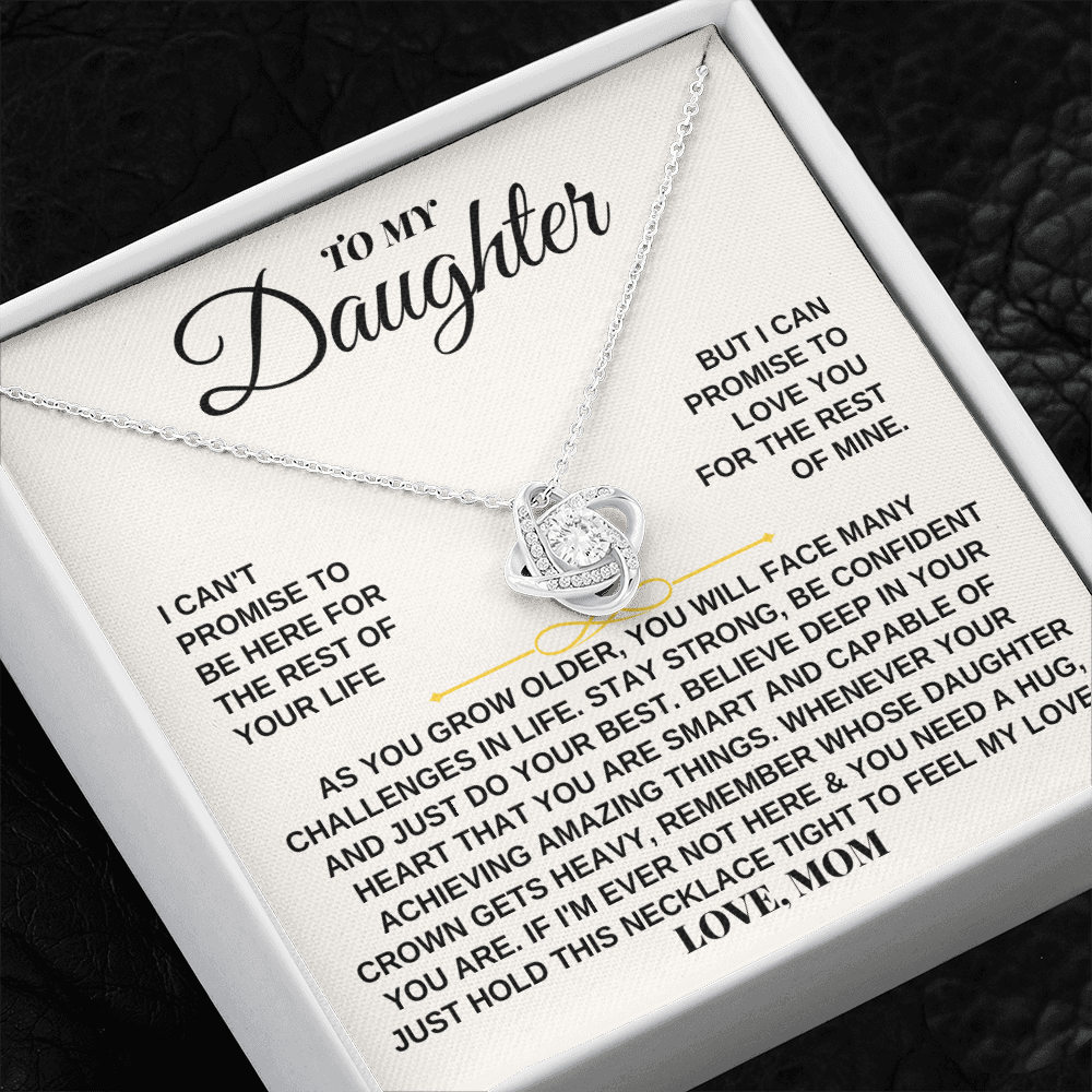 Jewelry To My Daughter - Love, Mom - Beautiful Love Knot Gift Set - SS259