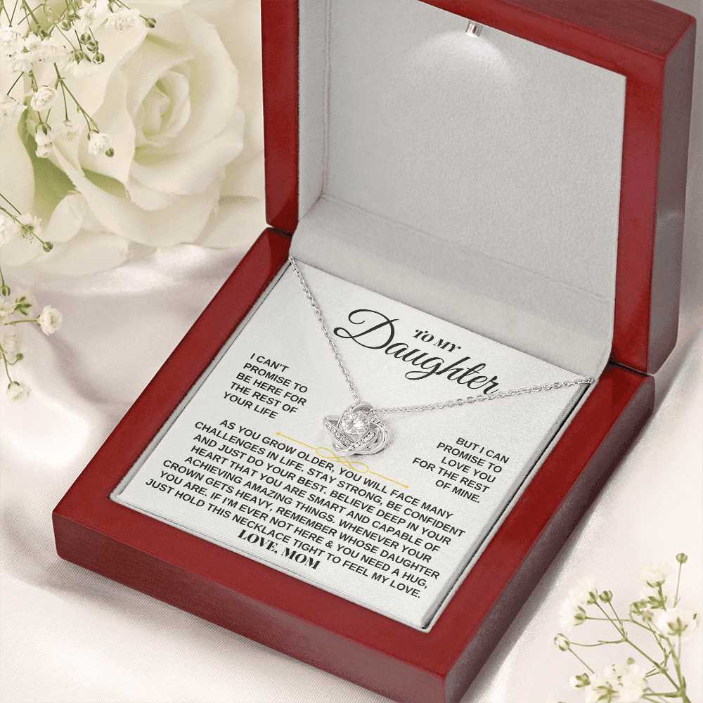 Jewelry To My Daughter - Love, Mom - Beautiful Love Knot Gift Set - SS259