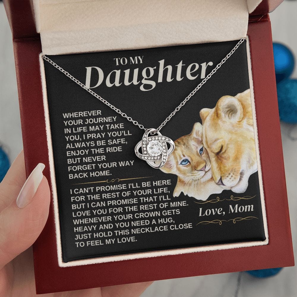 Jewelry To My Daughter - Love Mom - Love Knot Gift Set - SS308V3