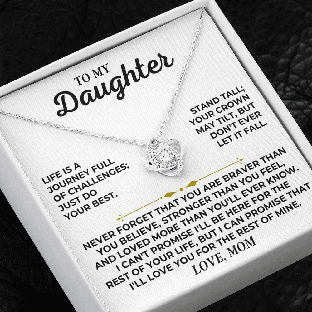Jewelry To My Daughter - Love, Mom - Love Knot Gift Set - SS439V2