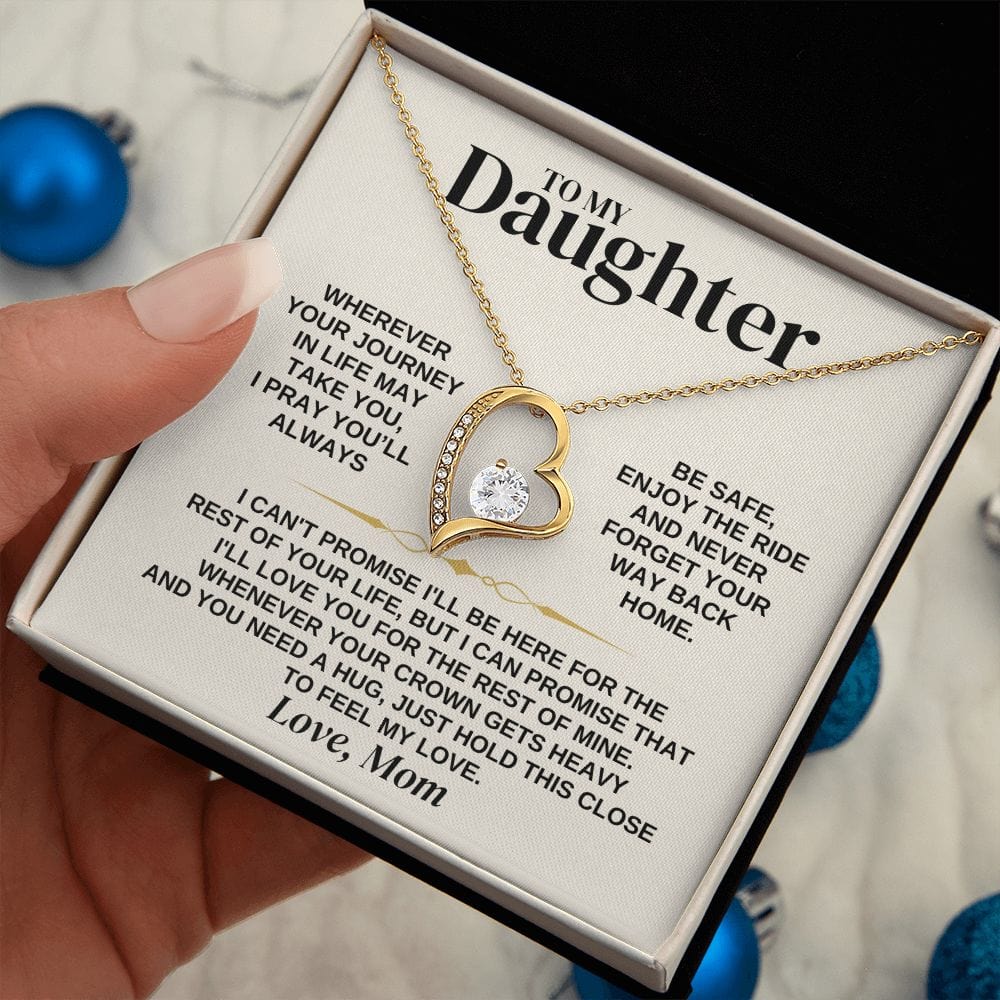 Jewelry To My Daughter - Love Mom - Necklace Gift Set - SS308