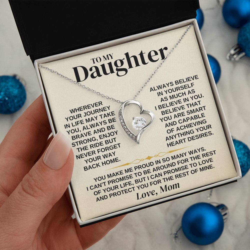 Jewelry To My Daughter - Love Mom - Necklace Gift Set - SS318M