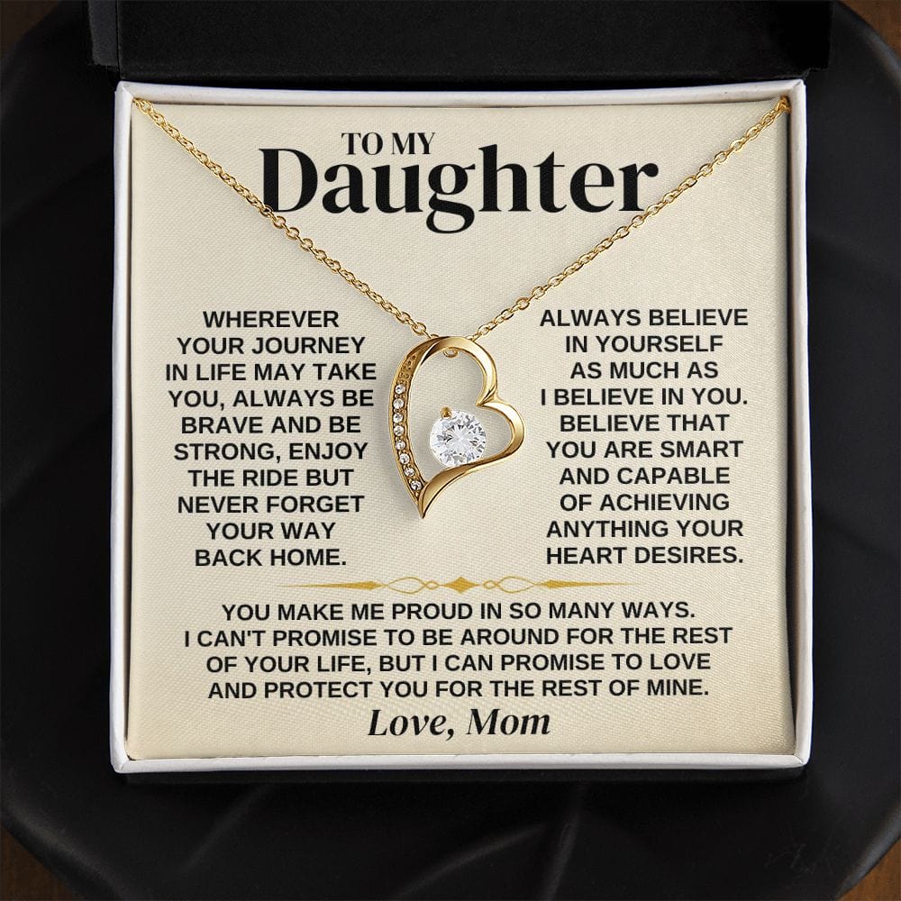 Jewelry To My Daughter - Love Mom - Necklace Gift Set - SS318M