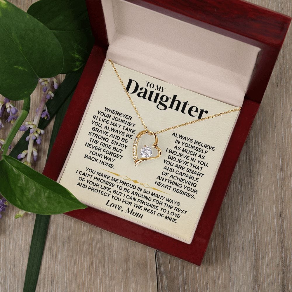 Jewelry To My Daughter - Love Mom - Necklace Gift Set - SS318M