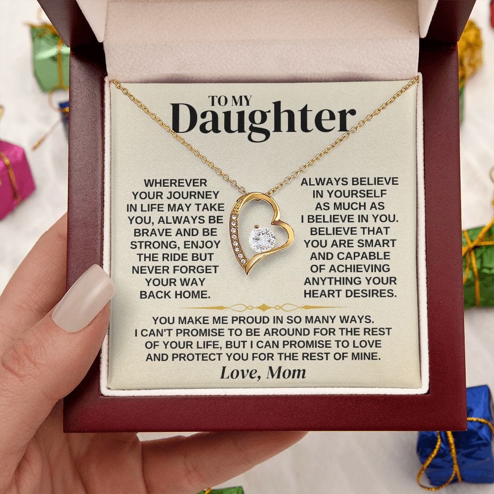 Jewelry To My Daughter - Love Mom - Necklace Gift Set - SS318M