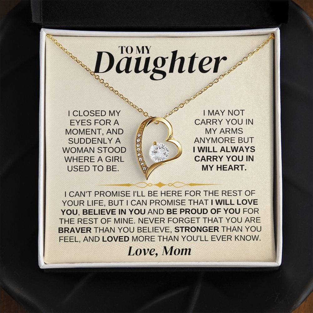 Jewelry To My Daughter - Love Mom - Necklace Gift Set - SS329DM