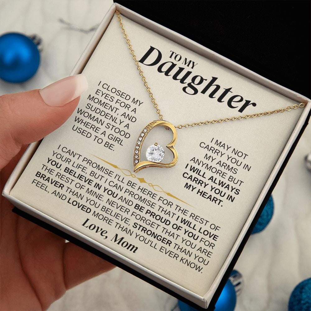 Jewelry To My Daughter - Love Mom - Necklace Gift Set - SS329DM