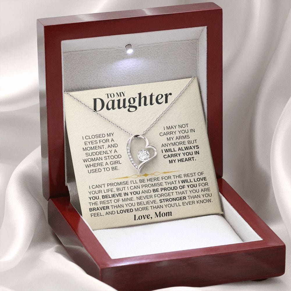 Jewelry To My Daughter - Love Mom - Necklace Gift Set - SS329DM