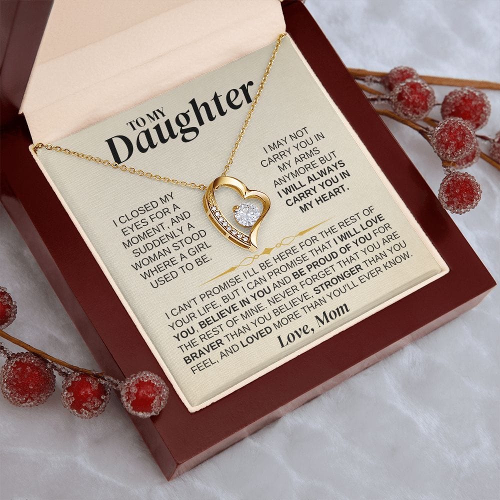 Jewelry To My Daughter - Love Mom - Necklace Gift Set - SS329DM