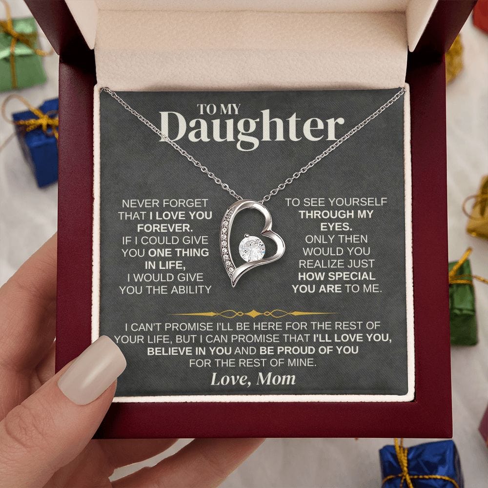 Jewelry To My Daughter - Love Mom - Necklace Gift Set - SS332
