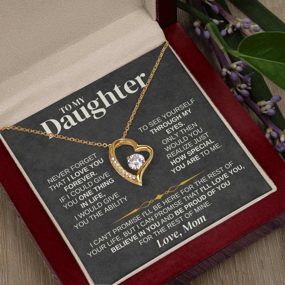 Jewelry To My Daughter - Love Mom - Necklace Gift Set - SS332