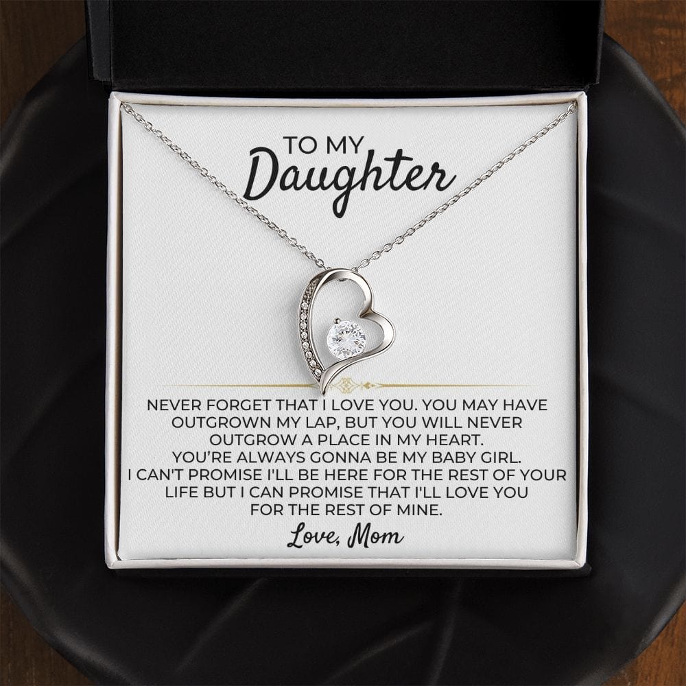 To My Daughter Love Mom Necklace T Set Ss364 Sugar Spring Co