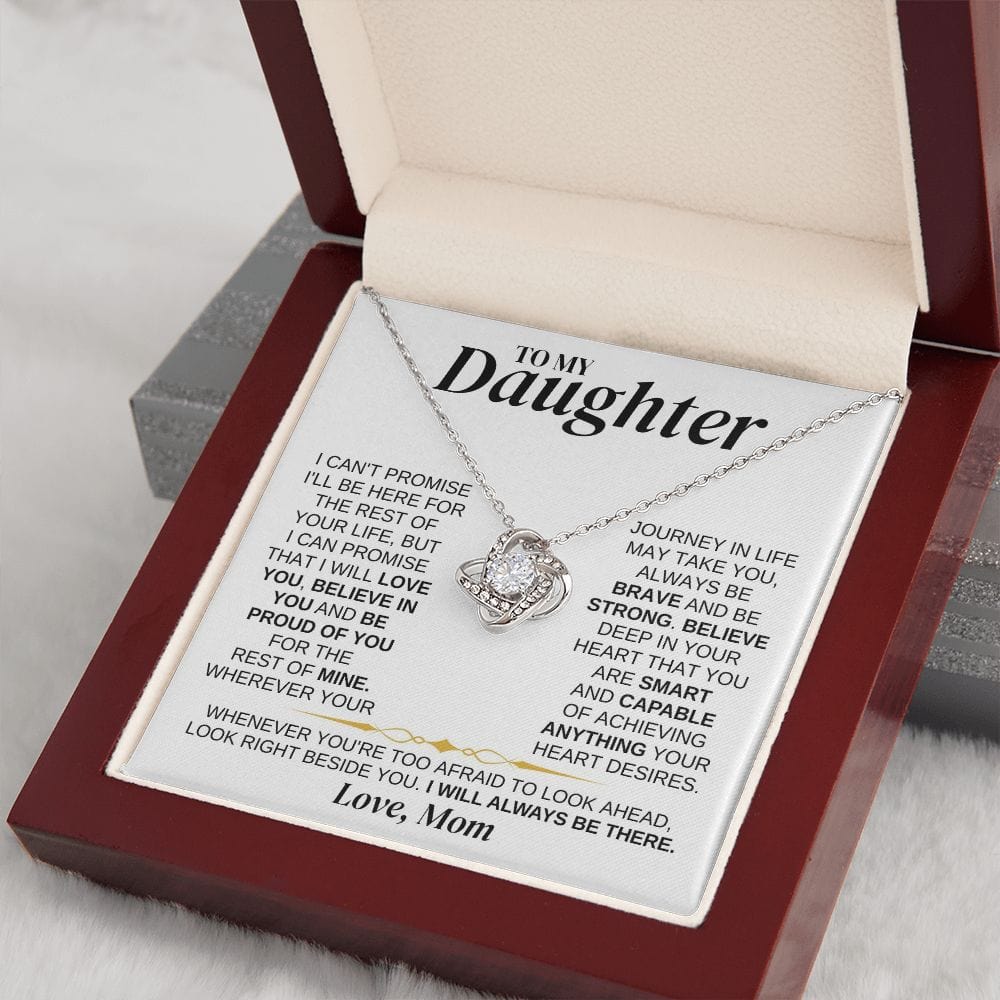 Jewelry To My Daughter - Mom - Love Knot Necklace Gift Set - SS337