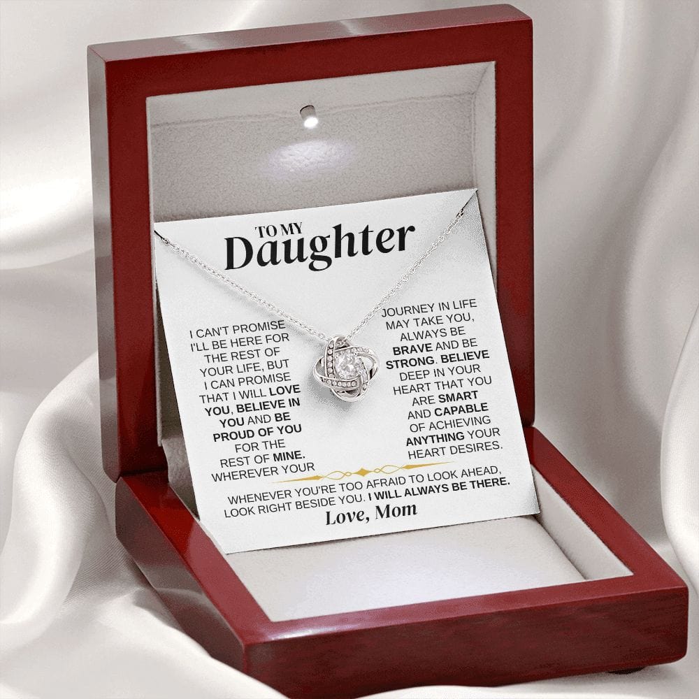 Jewelry To My Daughter - Mom - Love Knot Necklace Gift Set - SS337