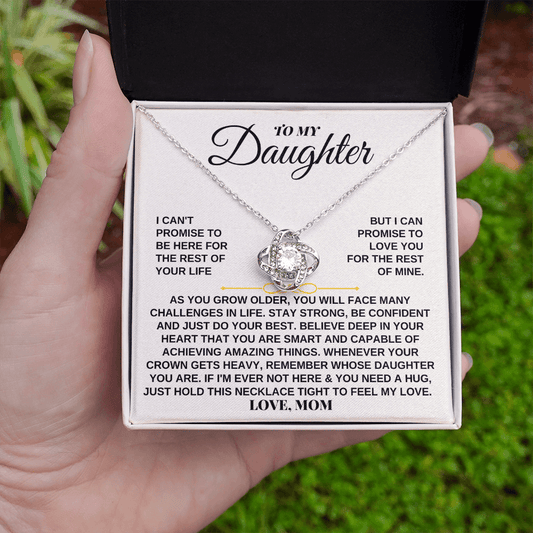 Jewelry To My Daughter - Personalized - Beautiful Love Knot Gift Set - SS259