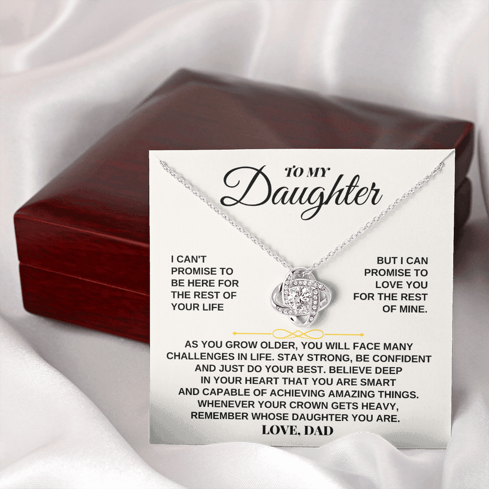 Jewelry To My Daughter - Personalized Beautiful Love Knot Gift Set - SS260