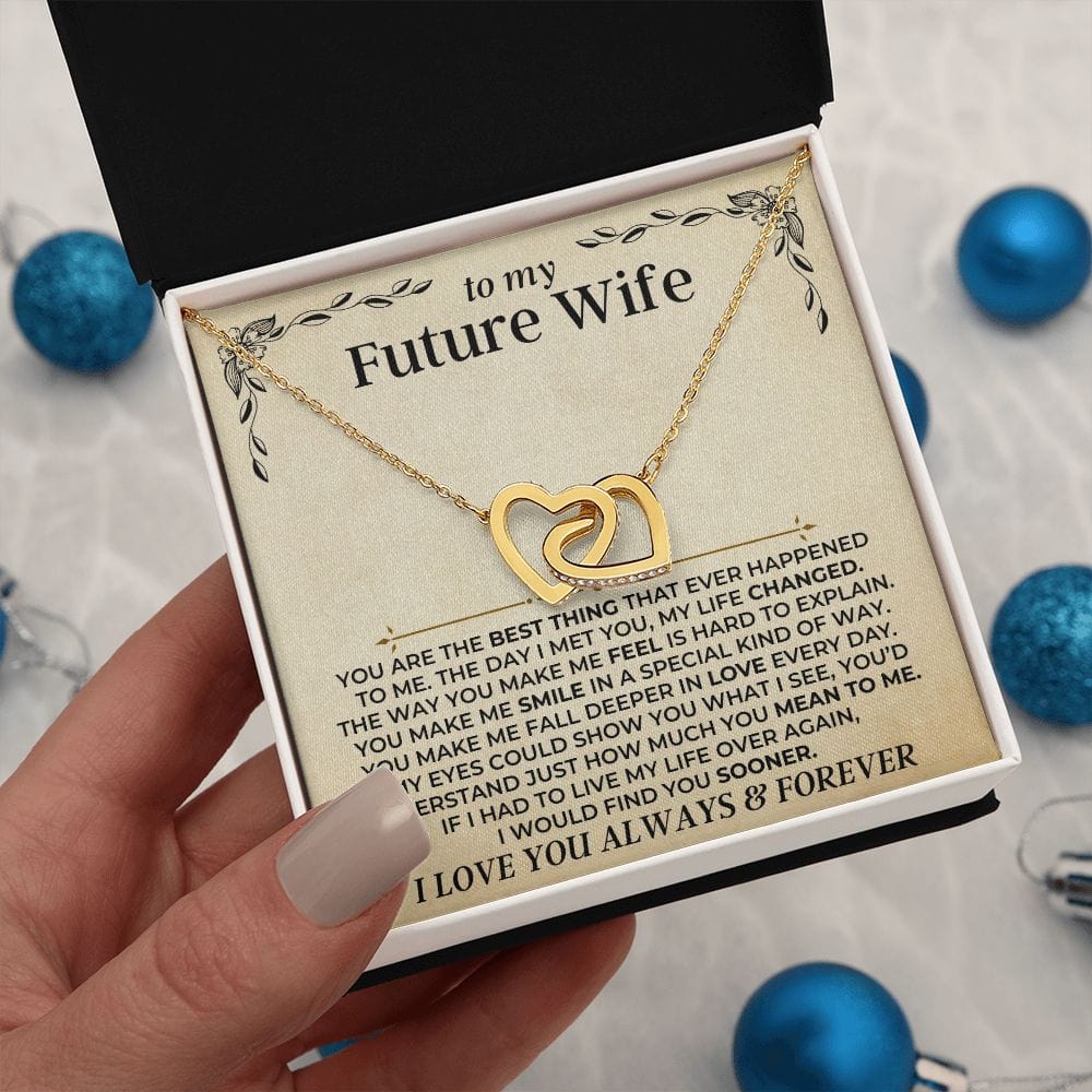 Jewelry To My Future Wife - Forever Linked Hearts Gift Set - SS413