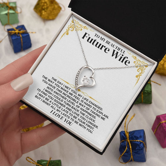 Jewelry To My Future Wife - Forever Love Necklace Gift Set - SS339
