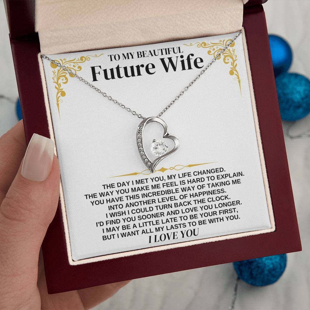 Jewelry To My Future Wife - Forever Love Necklace Gift Set - SS339