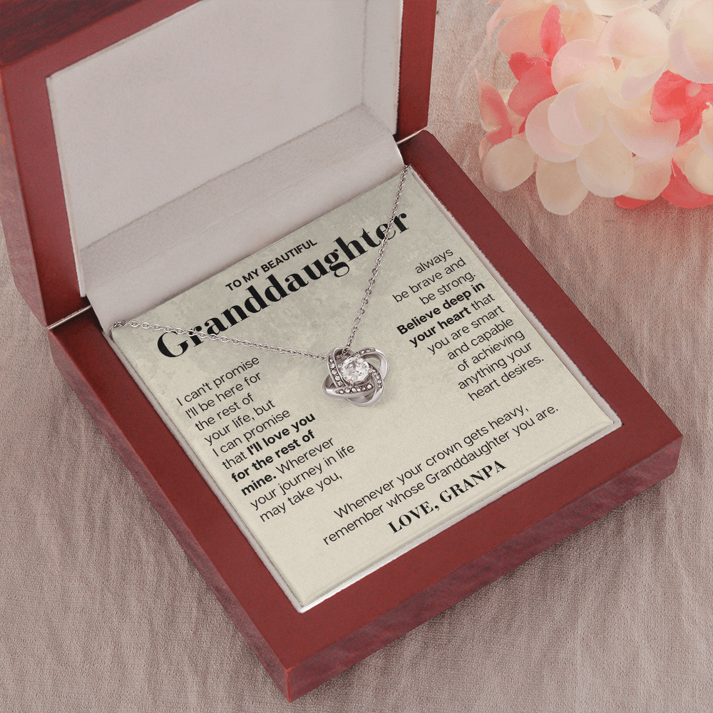 Jewelry To My Granddaughter - Love Grandpa - Beautiful Gift Set - SS117V9