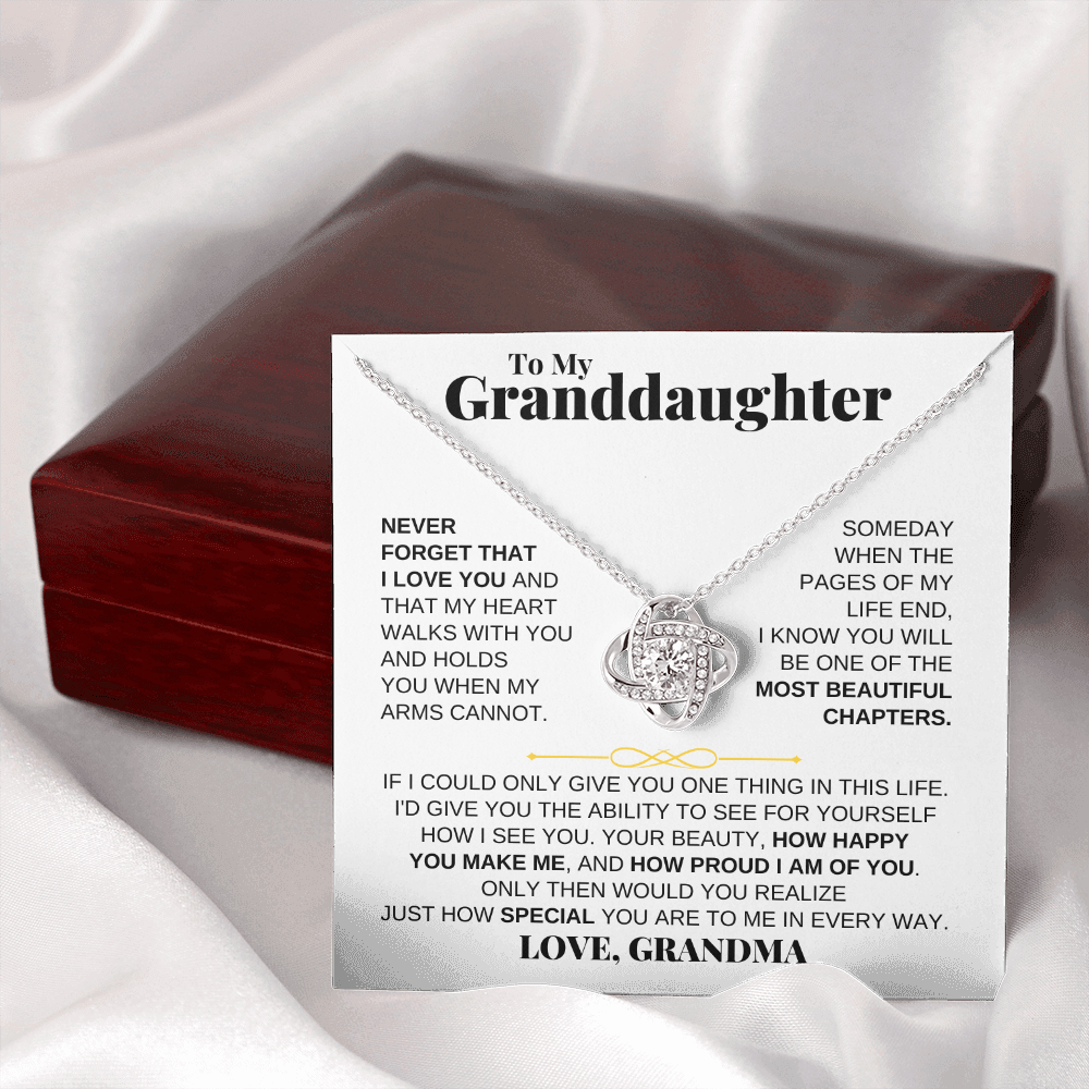 Jewelry To My Granddaughter - Love Knot Gift Set - SS170LK2