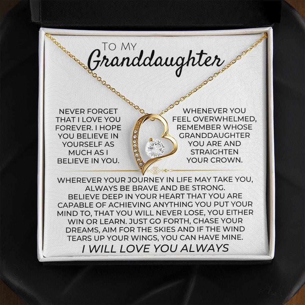 Jewelry To My Granddaughter - Necklace Gift Set - SS365