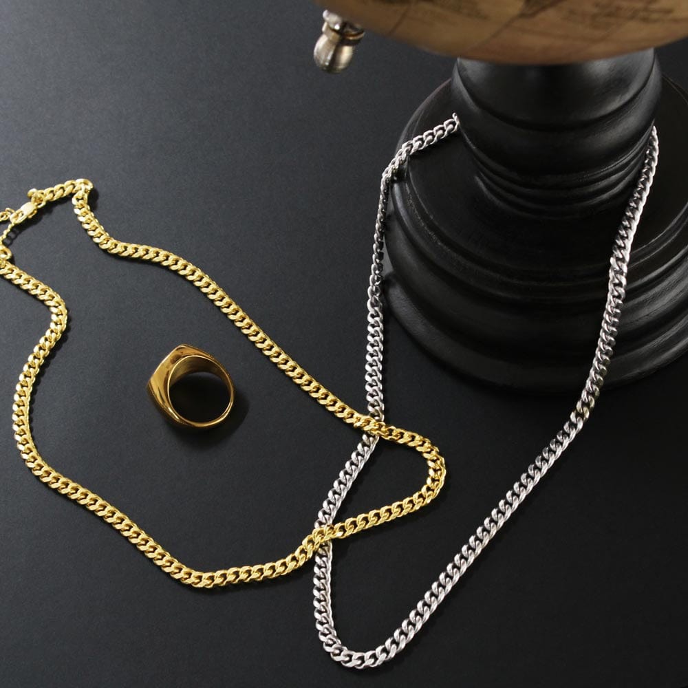 Jewelry To My Grandson - Cuban Link Chain Gift Set - SS161