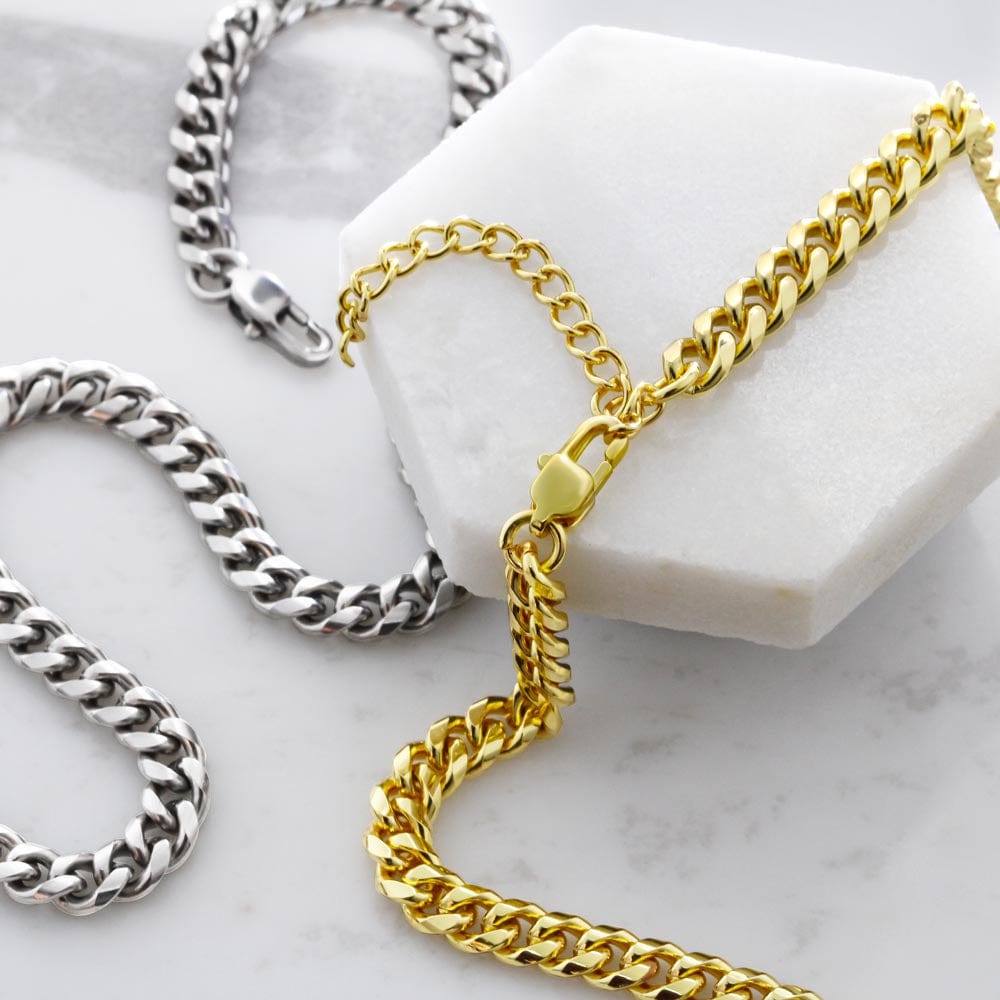 Jewelry To My Grandson - Cuban Link Chain Gift Set - SS161