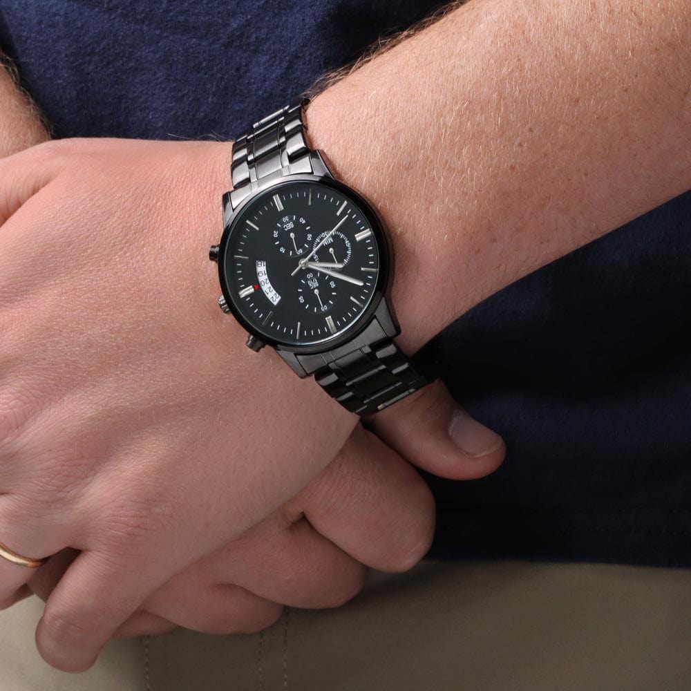 Jewelry To My Grandson - Engraved Chronograph Watch - SS95
