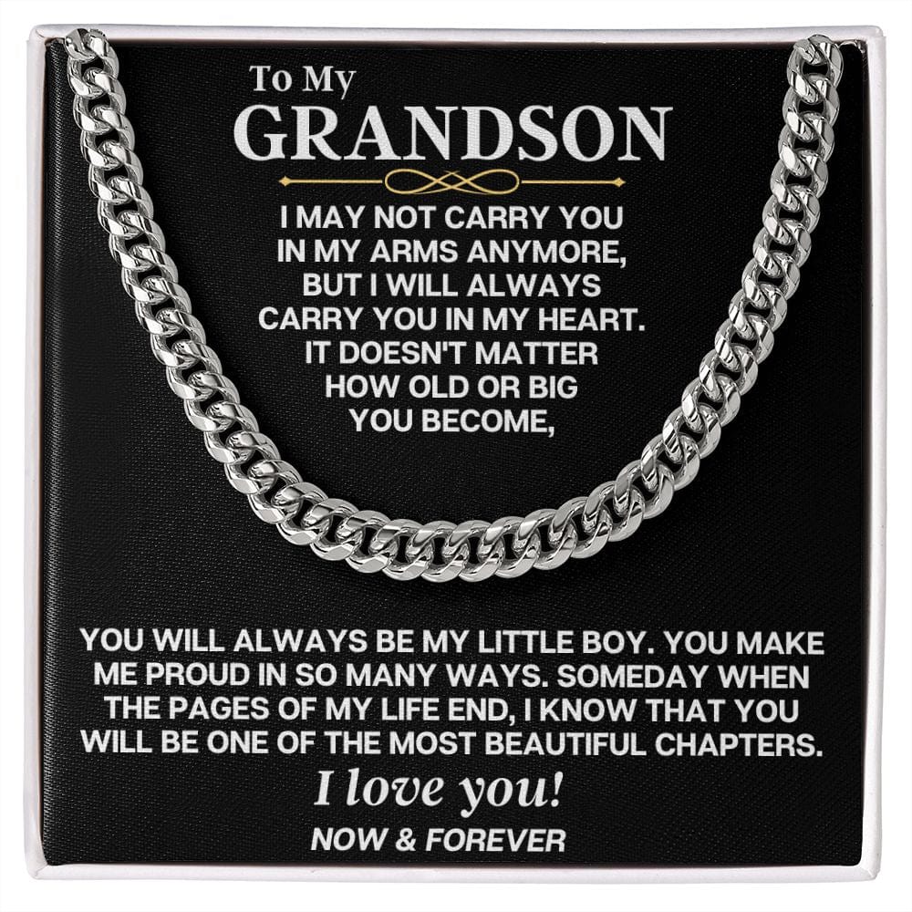 Jewelry To My Grandson - You Make Me Proud - Gift Set - SS270GS