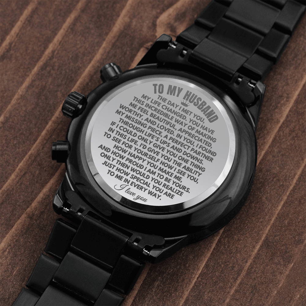 Jewelry To My Husband - Engraved Premium Watch - SS222
