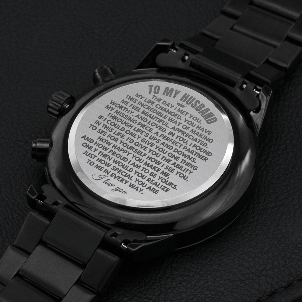 Jewelry To My Husband - Engraved Premium Watch - SS222