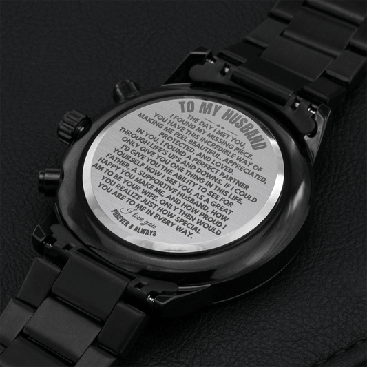 Jewelry To My Husband - Perfect Life Partner - Engraved Premium Watch - SS243