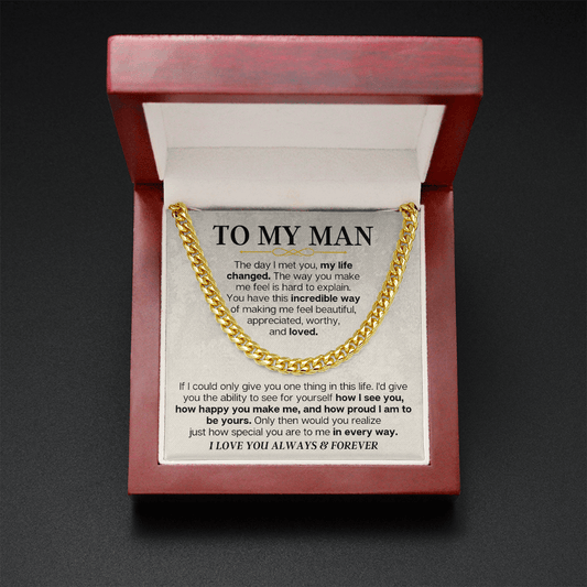Jewelry To My Man - Cuban Link - Special Gift Set - SS166