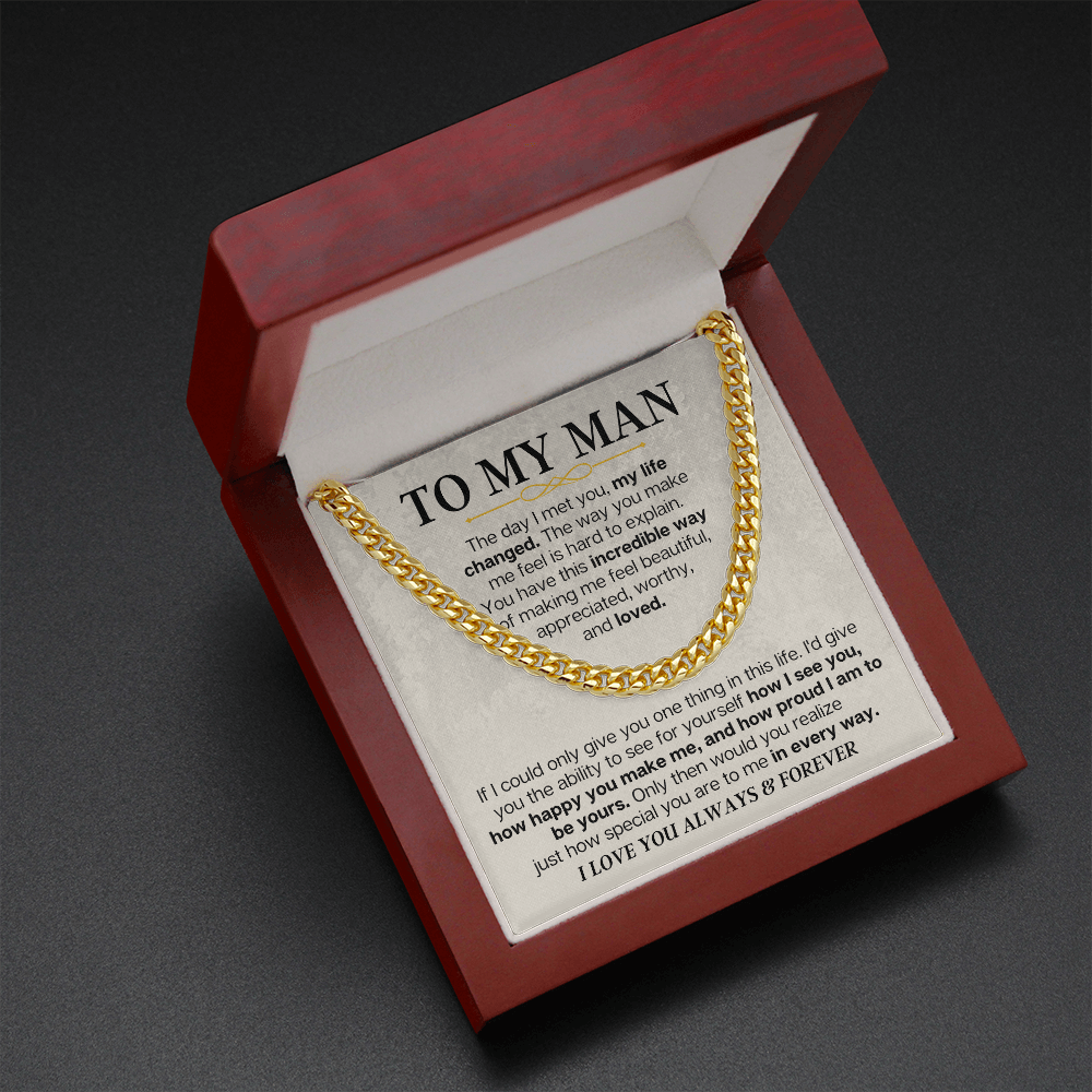 Jewelry To My Man - Cuban Link - Special Gift Set - SS166