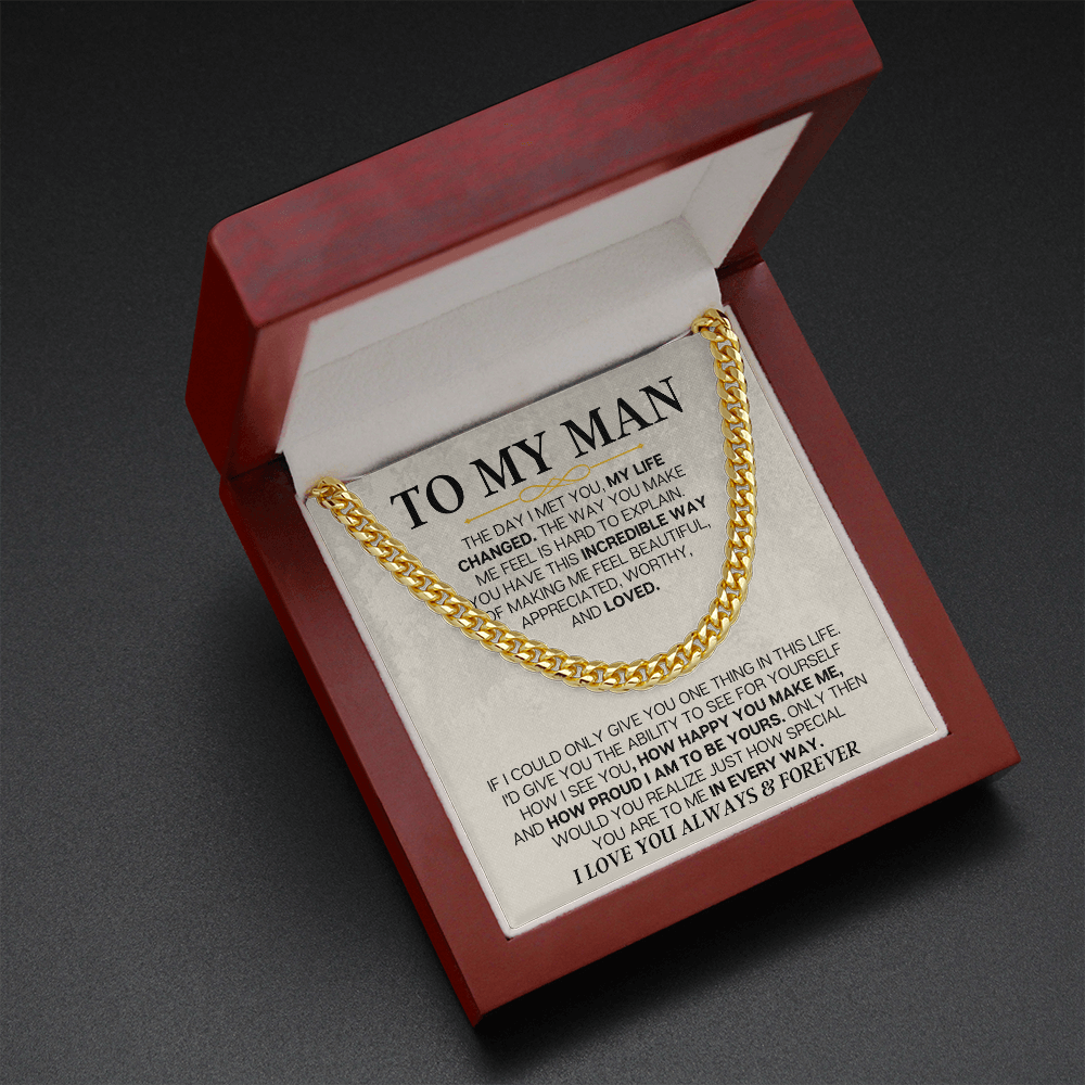 Jewelry To My Man - Cuban Link - Special Gift Set - SS166V2