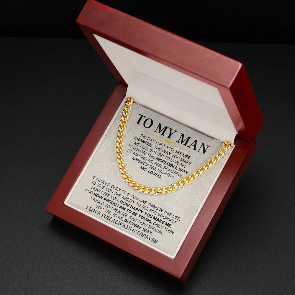 Jewelry To My Man - Cuban Link - Special Gift Set - SS166V2