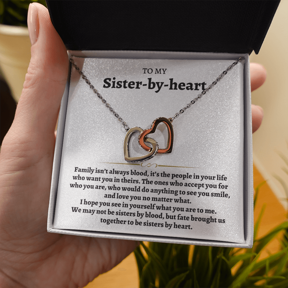 Jewelry To My Sister-by-heart - Interlocked Hearts Gift Set - SS79