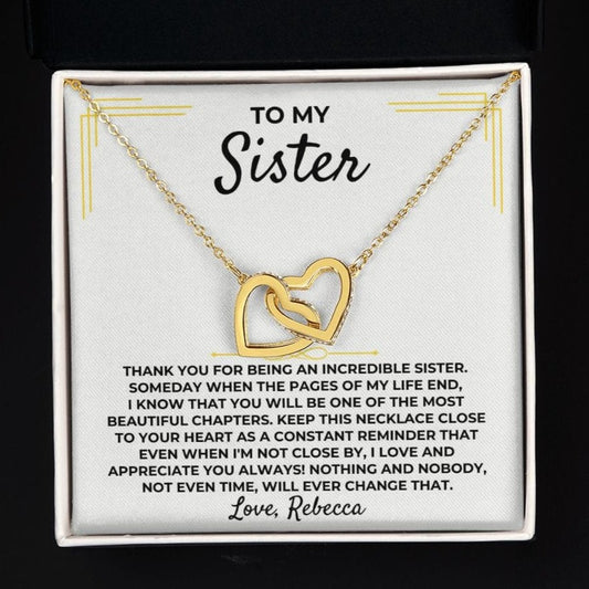 Jewelry To My Sister - Personalized Gift Set - SS386