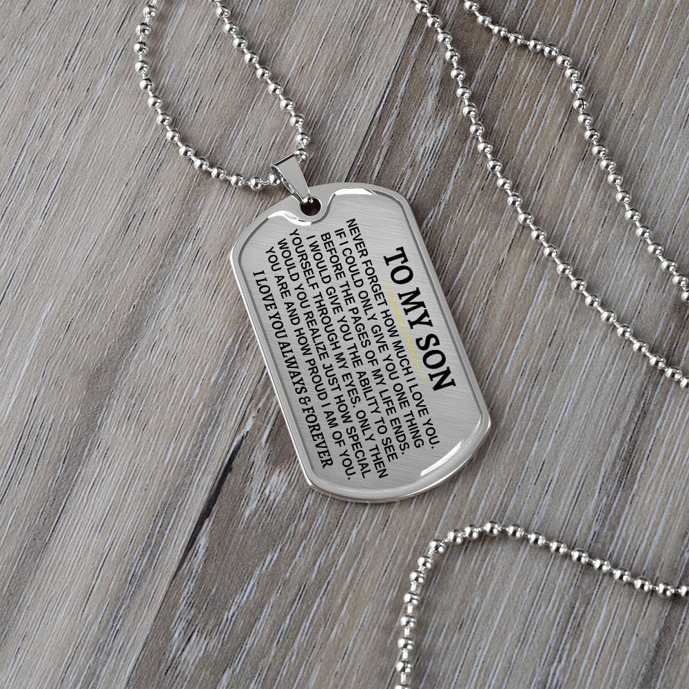 Jewelry To My Son - Beautiful Love Tag - SS297