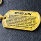 Jewelry To My Son - Beautiful Love Tag - SS297