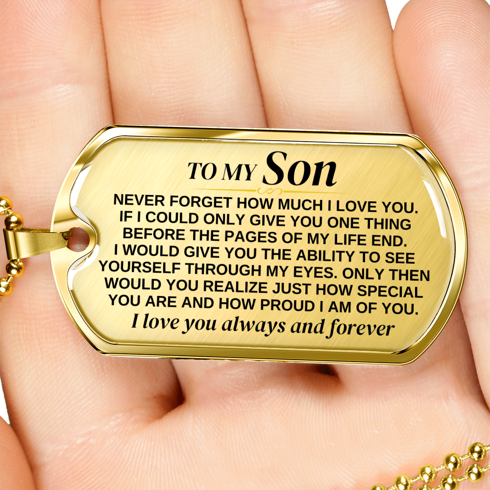 Jewelry To My Son - Beautiful Love Tag - SS297V2