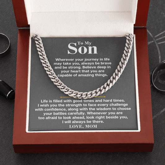 Jewelry To My Son - Cuban Link Chain Gift Set - SS177